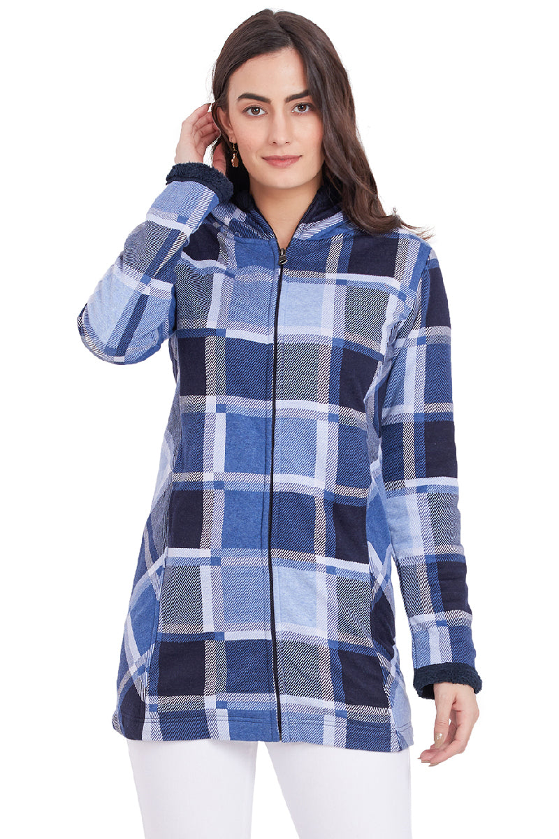 Big Block Long Hoodie Sweatshirt