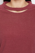 Solid Cut Outs Detailed Top - MODA ELEMENTI