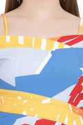 Sunshine Splash Off Shoulder Midi Dress