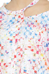 Abstract Printed Self Designed Top