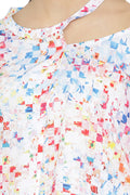 Abstract Printed Self Designed Top
