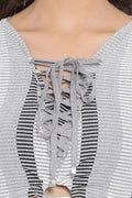Front Cut Out Midi Dress