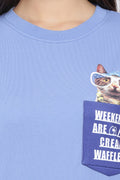 Weekend Cat Patch Sweatshirt