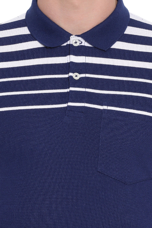 Axmann Panel Stripe Polo T-shirt