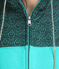 Front Zipper Sleeveless Hooded Sweatshirt - MODA ELEMENTI