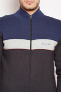 Axmann Color Block Zipper Sweatshirt - MODA ELEMENTI