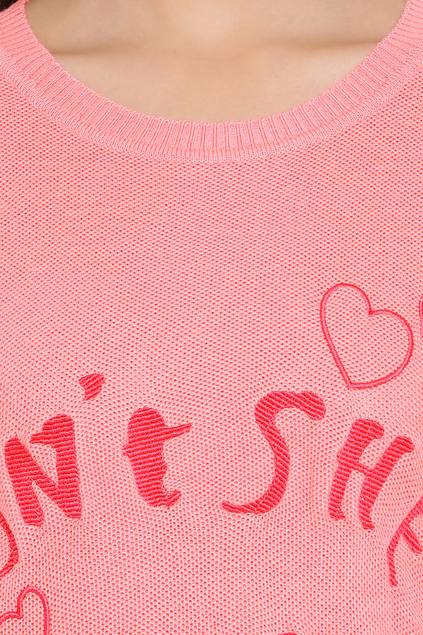 Lovely Rose Solid Jumper