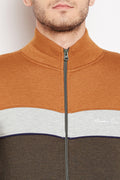 Axmann Color Block Zipper Sweatshirt - MODA ELEMENTI