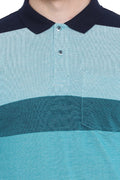 Ocean Stripe Polo T shirt