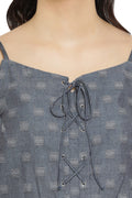 Self Designed Strap Casual Top