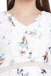 Flying Birds A-Line Midi Dress