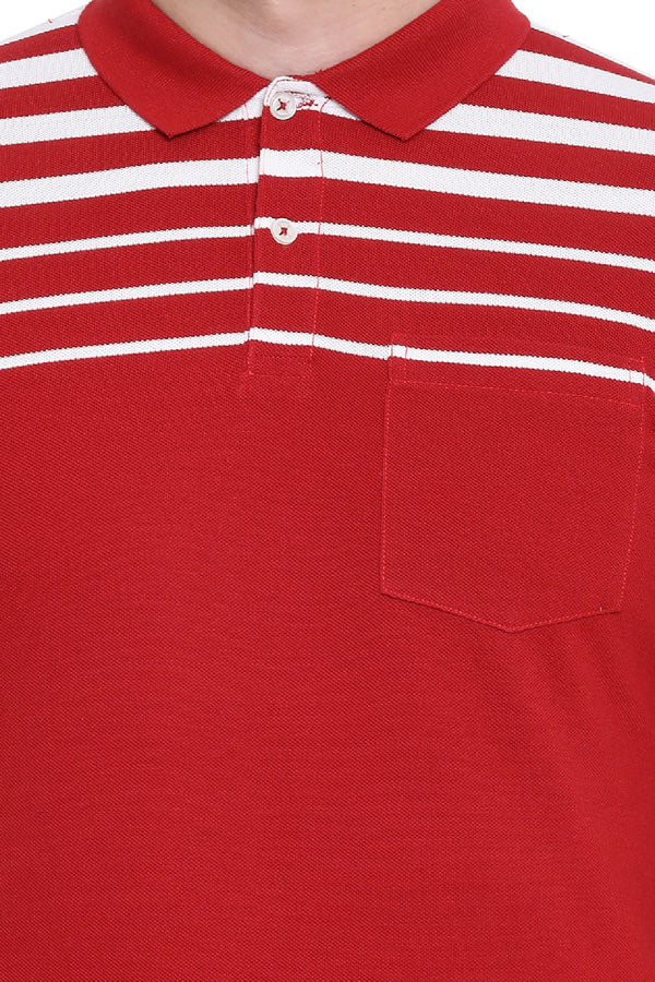 Axmann Panel Stripe Polo T-shirt