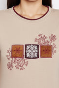Mandala Print Detail Sweatshirt - MODA ELEMENTI