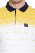Ombre Striper Polo T shirt