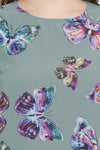 Butterfly Printed Sleeveless Top