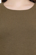 Laser Strip Casual Top