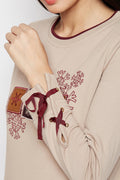 Mandala Print Detail Sweatshirt - MODA ELEMENTI