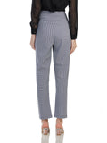 High waist grey check trouser
