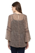 Self Designed Bell Sleeve Casual Top - MODA ELEMENTI