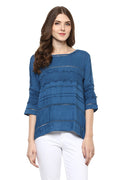 Self Designed Lace Casual Top - MODA ELEMENTI