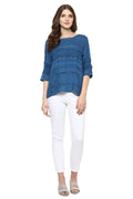 Self Designed Lace Casual Top - MODA ELEMENTI