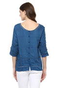 Self Designed Lace Casual Top - MODA ELEMENTI