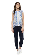 Self Designed Sleeveless Casual Top - MODA ELEMENTI