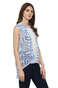 Self Designed Sleeveless Casual Top - MODA ELEMENTI