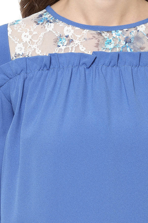 Moist Cradle Cold Shoulder Top