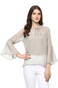 Evening Breeze Bell Sleeve Top - MODA ELEMENTI