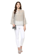 Evening Breeze Bell Sleeve Top - MODA ELEMENTI