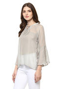 Evening Breeze Bell Sleeve Top - MODA ELEMENTI