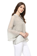Evening Breeze Bell Sleeve Top - MODA ELEMENTI