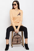 Exotic Flora Casual Winter Top
