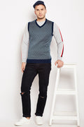 Axmann Self Designed V Neck Sweater