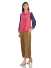 Collared Floral Sleeve shirt style Top