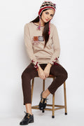 Mandala Print Detail Sweatshirt - MODA ELEMENTI