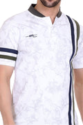 Axmann Abstract Men Mandarin Collar T-Shirt