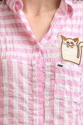 Meow Patch Casual Shirt - MODA ELEMENTI
