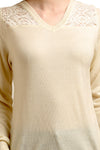V Neck Lace Top - MODA ELEMENTI