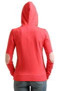 Full Sleeve Neck Buttoned Hooded Sweatshirt - MODA ELEMENTI