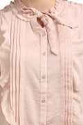 Ruffle Tie Casual Top - MODA ELEMENTI