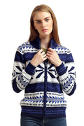 Front Zipper Full Sleeve Cardigan - MODA ELEMENTI