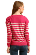 Front Buttoned Striped Cardigan - MODA ELEMENTI