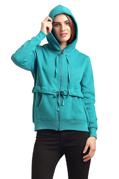 Full Sleeve Hooded Zipper Sweatshirt - MODA ELEMENTI