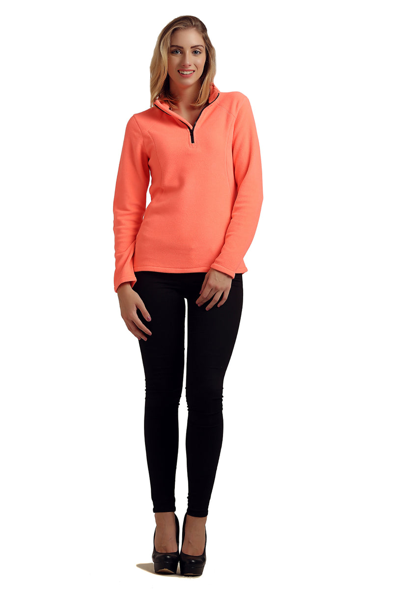 Solid Full Sleeve Polar Fleece Sweatshirt - MODA ELEMENTI