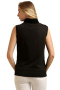 Reversible Front Open Sleeveless Sweatshirt - MODA ELEMENTI