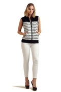 Reversible Front Open Sleeveless Sweatshirt - MODA ELEMENTI