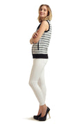 Reversible Front Open Sleeveless Sweatshirt - MODA ELEMENTI
