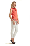 Front Zipper Designed Sweatshirt - MODA ELEMENTI